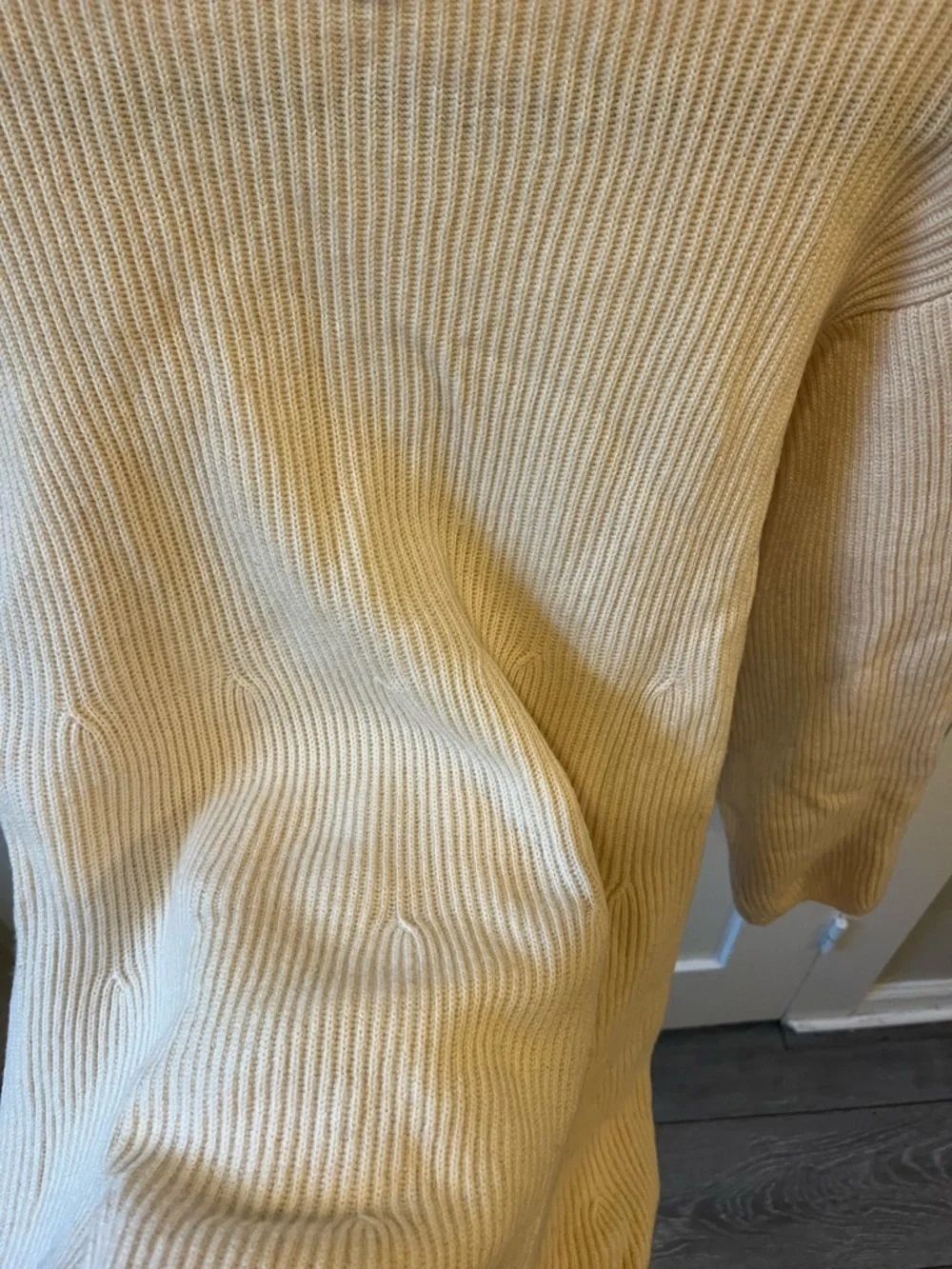 Vintage Made in Italy 100% Wool Knot Sweater Cream Large - XL
